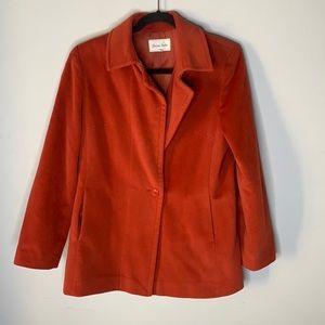 Vintage Terracotta orange prism soda jacket small S